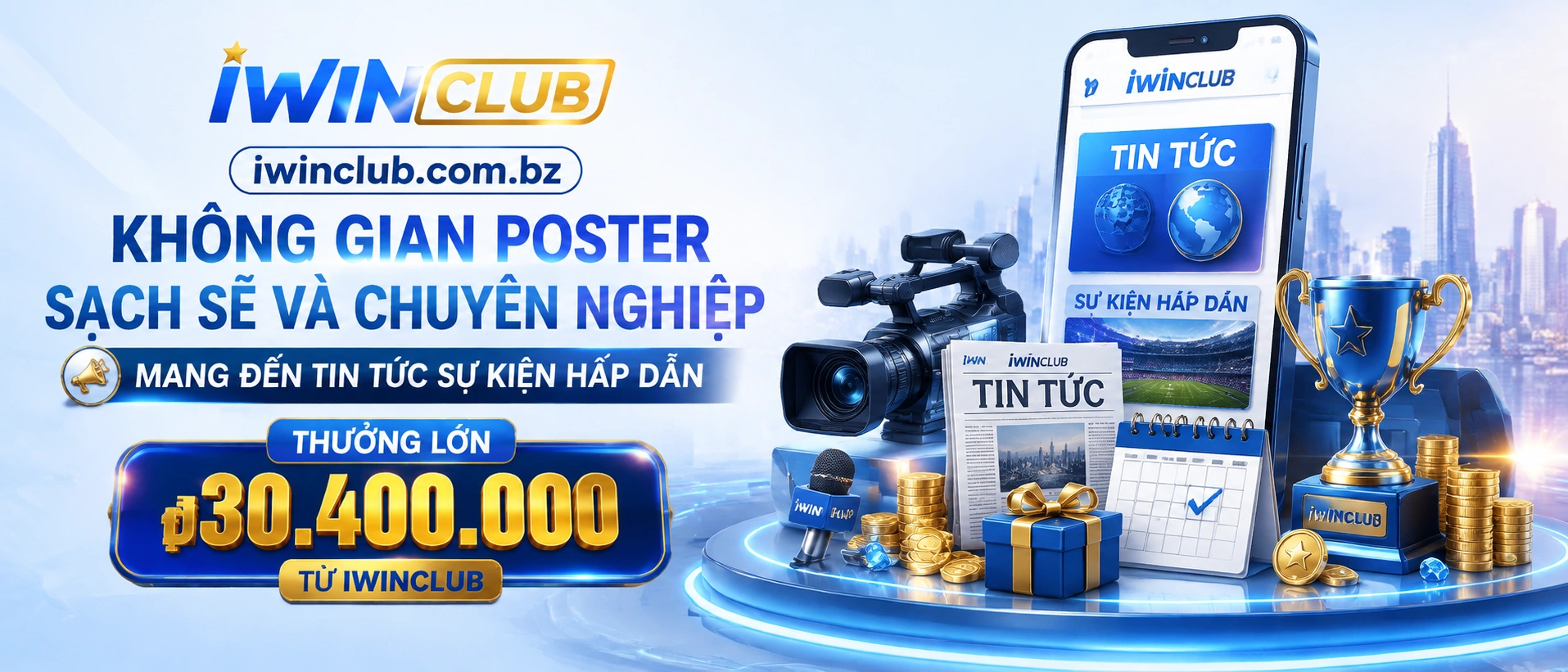 iwinclub bố cục trang chủ trên điện thoại
