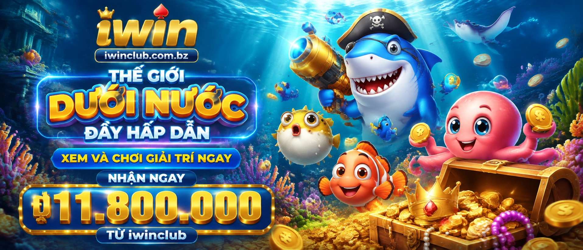 Bắn Cá ocean theme visual