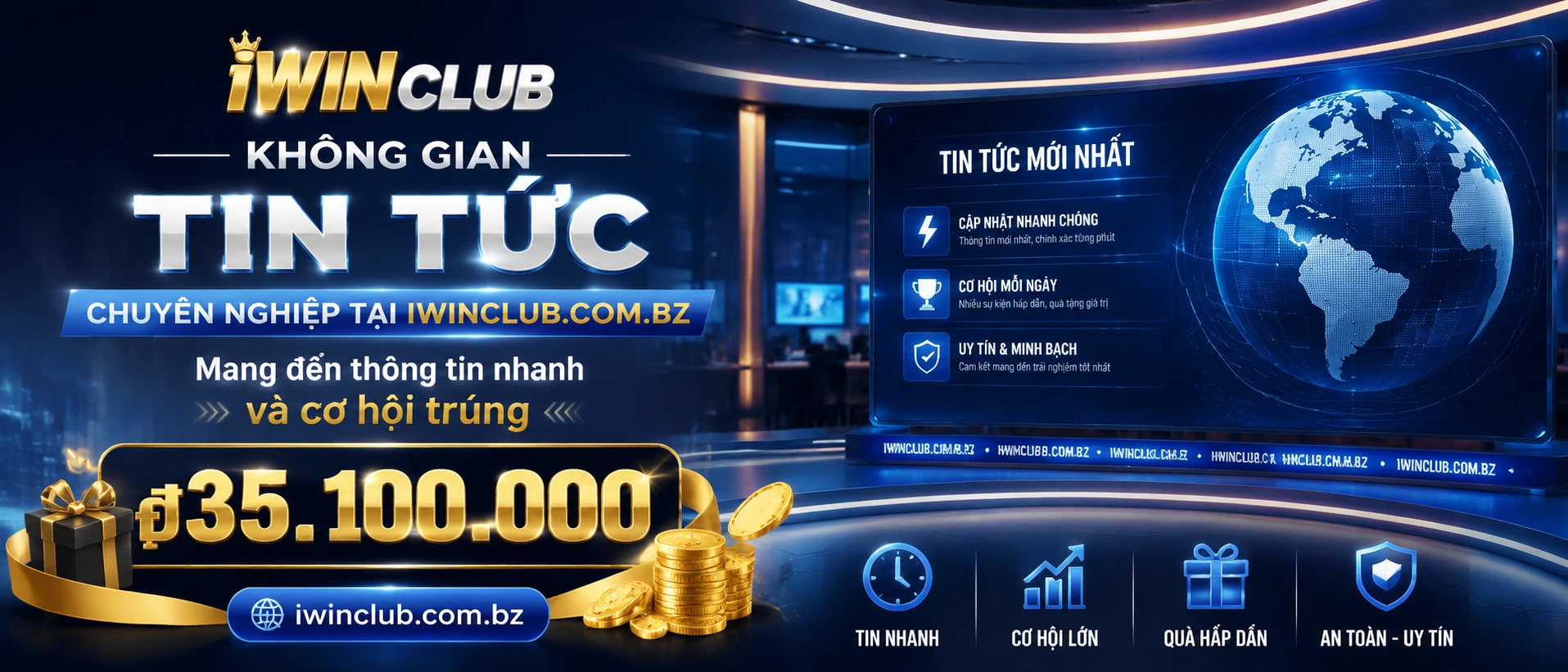 Mục ưu đãi và tin đăng ký hiển thị trong trung tâm tin tức iwinclub